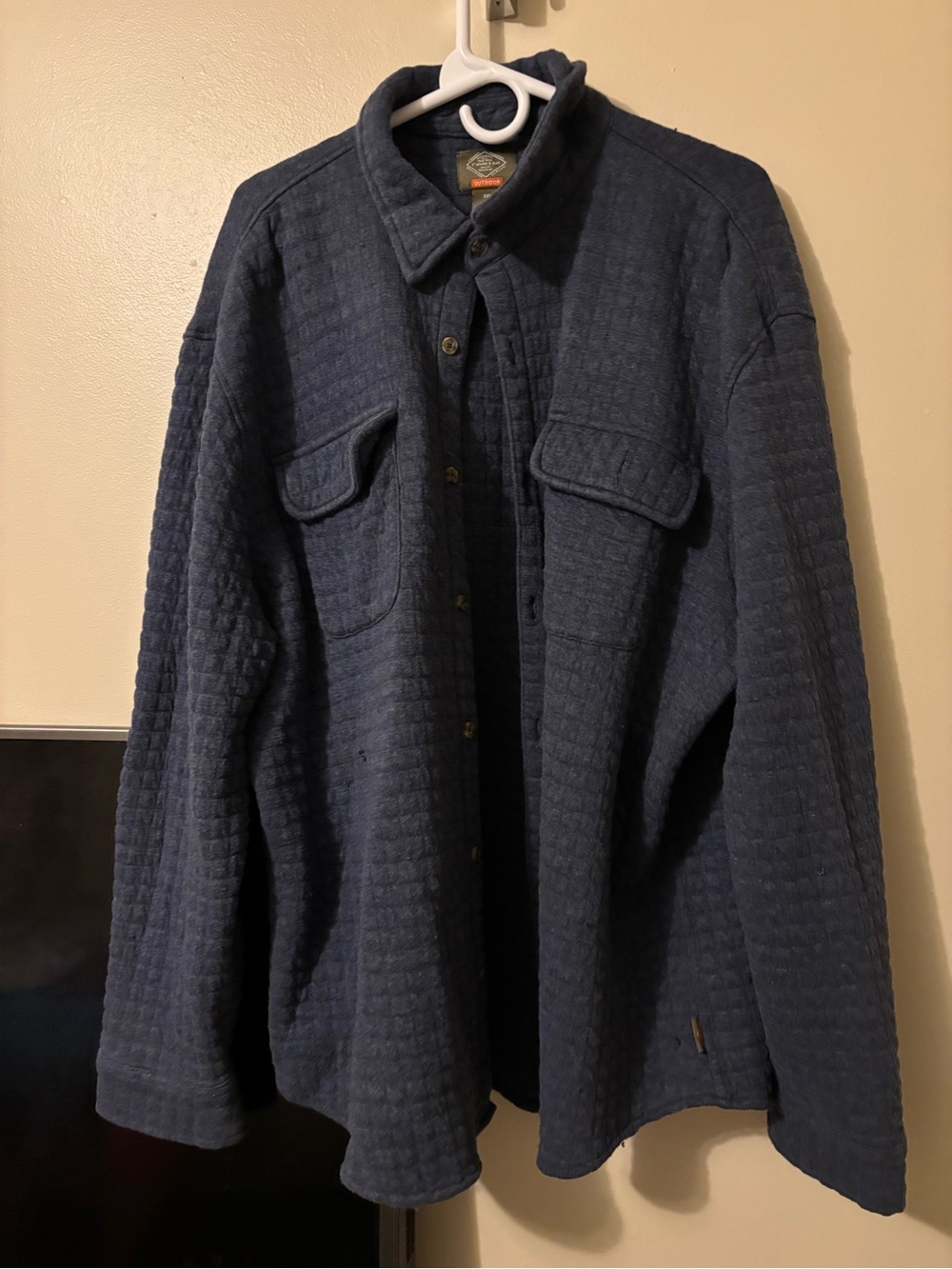 St. John's Bay Men's Dark Navy Button-Down Shirt